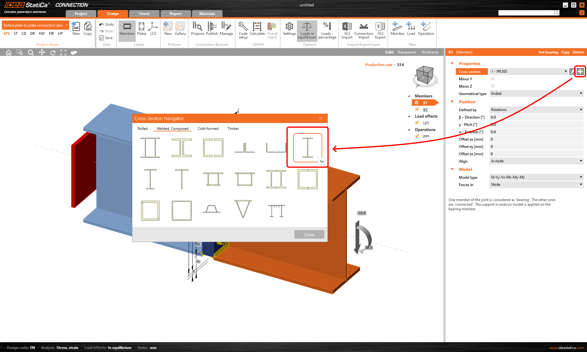 Bolted Plate To Plate Connection Design (EN) | IDEA StatiCa